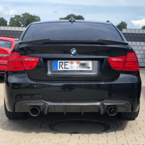 1 Paar Auto Kohlefaser Rückspiegel Abdeckung Kappen für-BMW E90 E91_gift  von G
