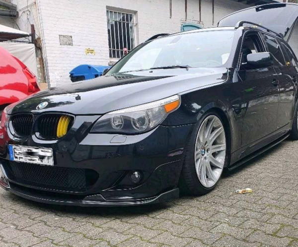Frontlippe V1 schwarz glanz BMW 5er E60 – Bild 2