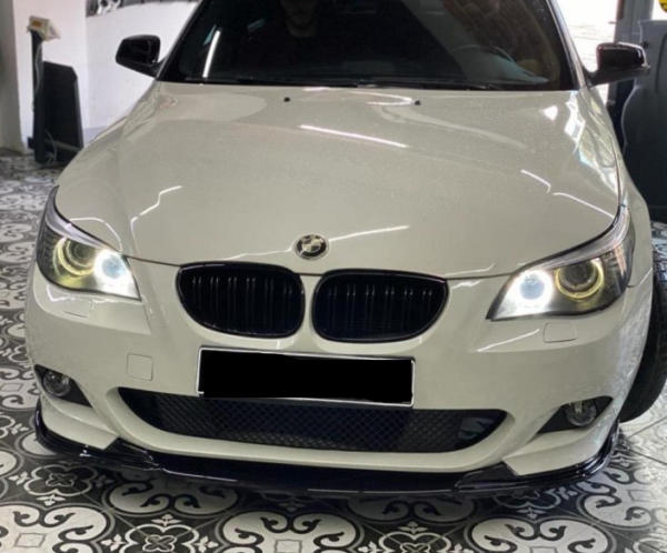Frontlippe V1 schwarz glanz BMW 5er E60 – Bild 3