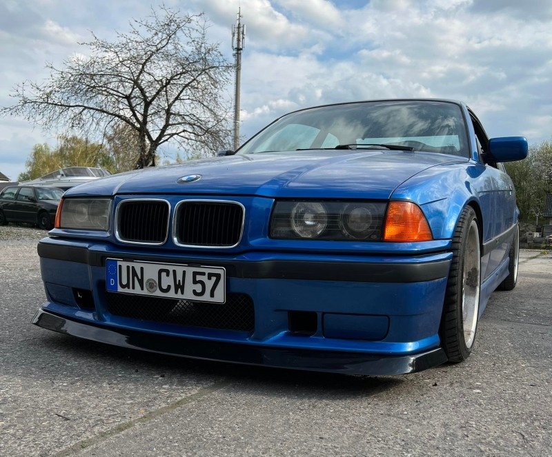 Frontlippe Spoiler Schwert Fatlip schwarz glänzend BMW 3er E36 + M3 -  leoderm3